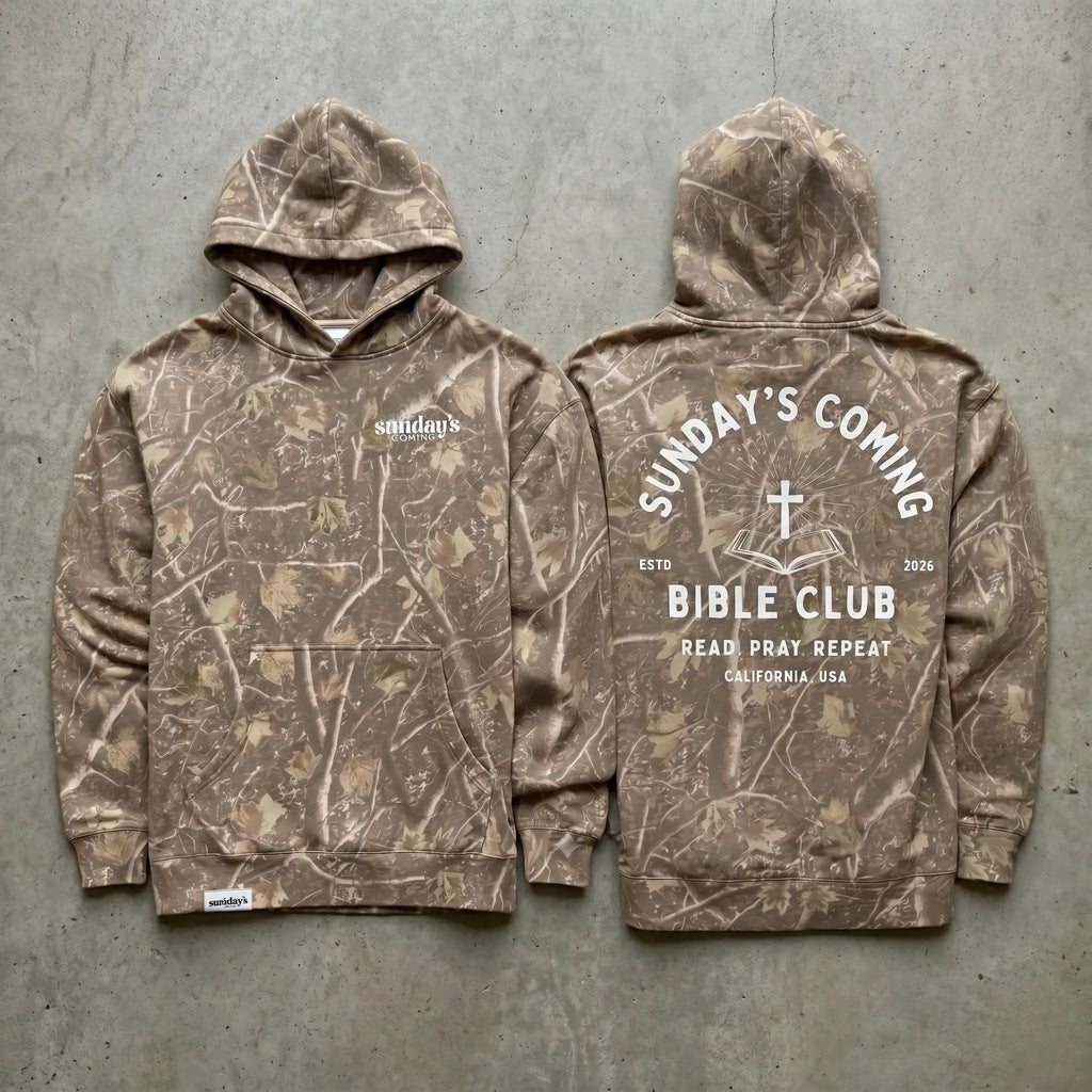 Bible Club Camo Hoodie