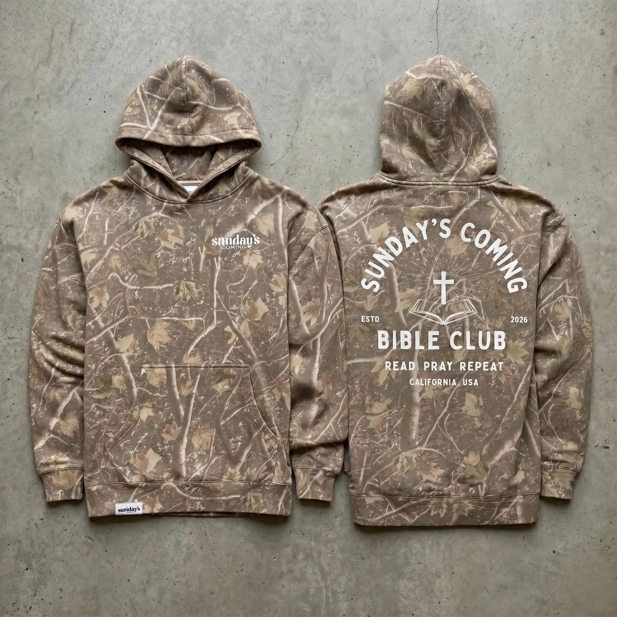 Bible Club Camo Hoodie