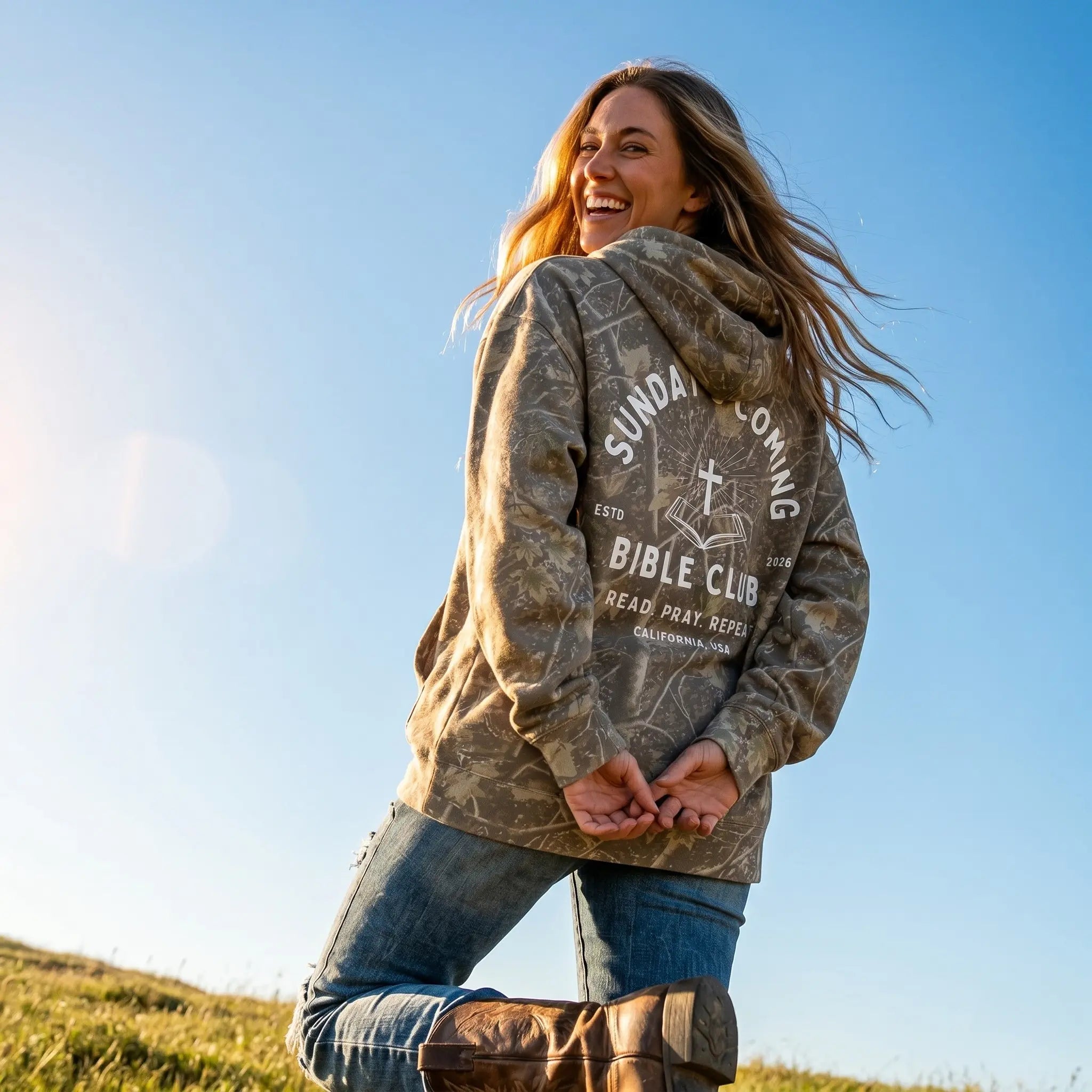 Bible Club Camo Hoodie