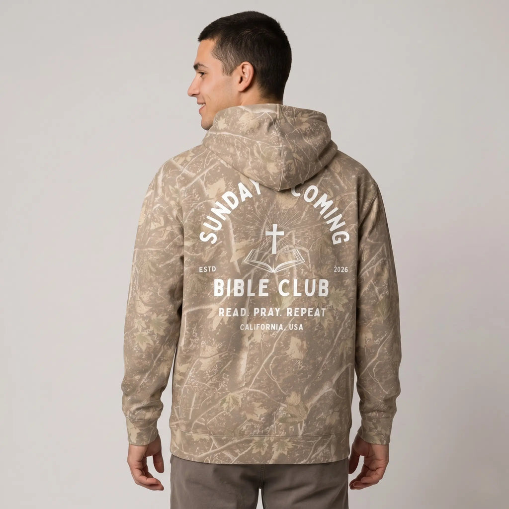 Bible Club Camo Hoodie