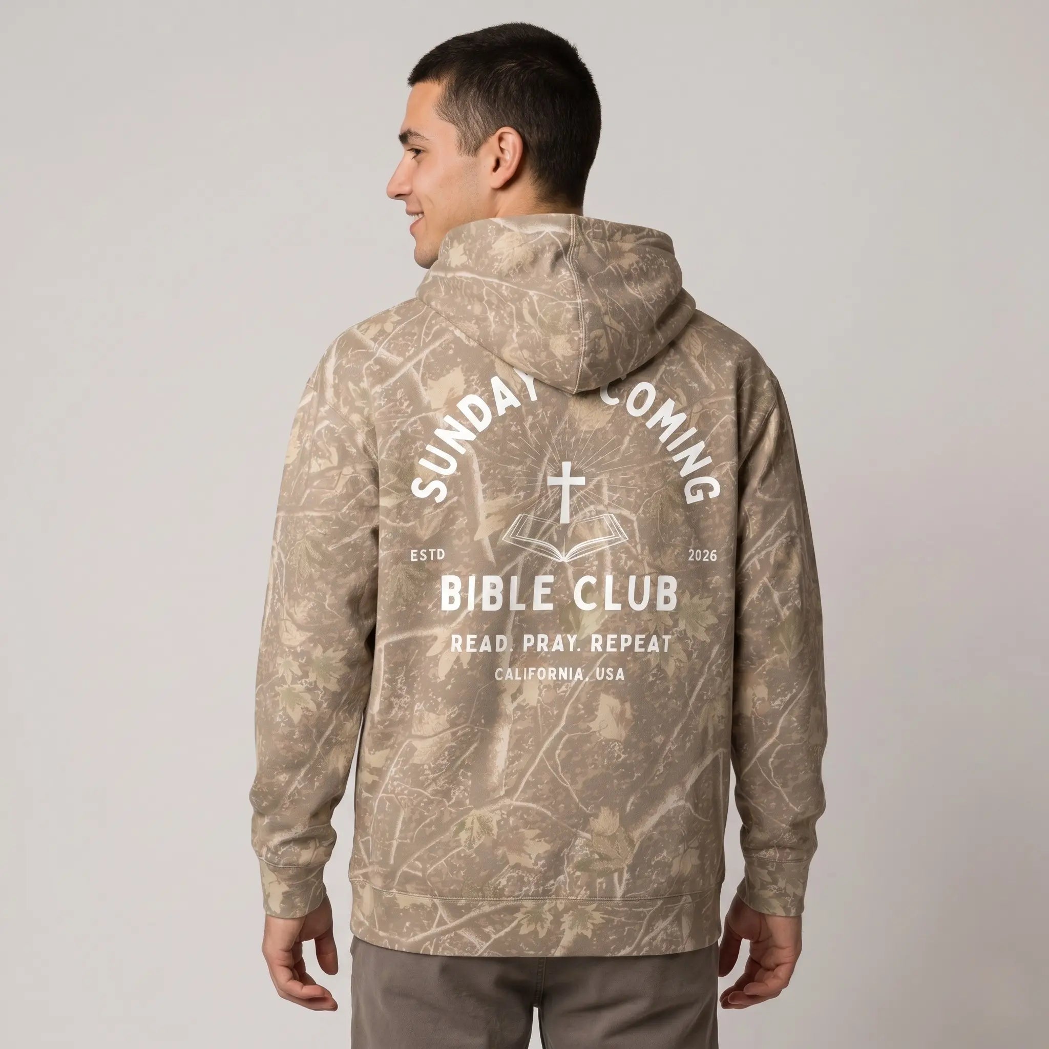 Bible Club Camo Hoodie