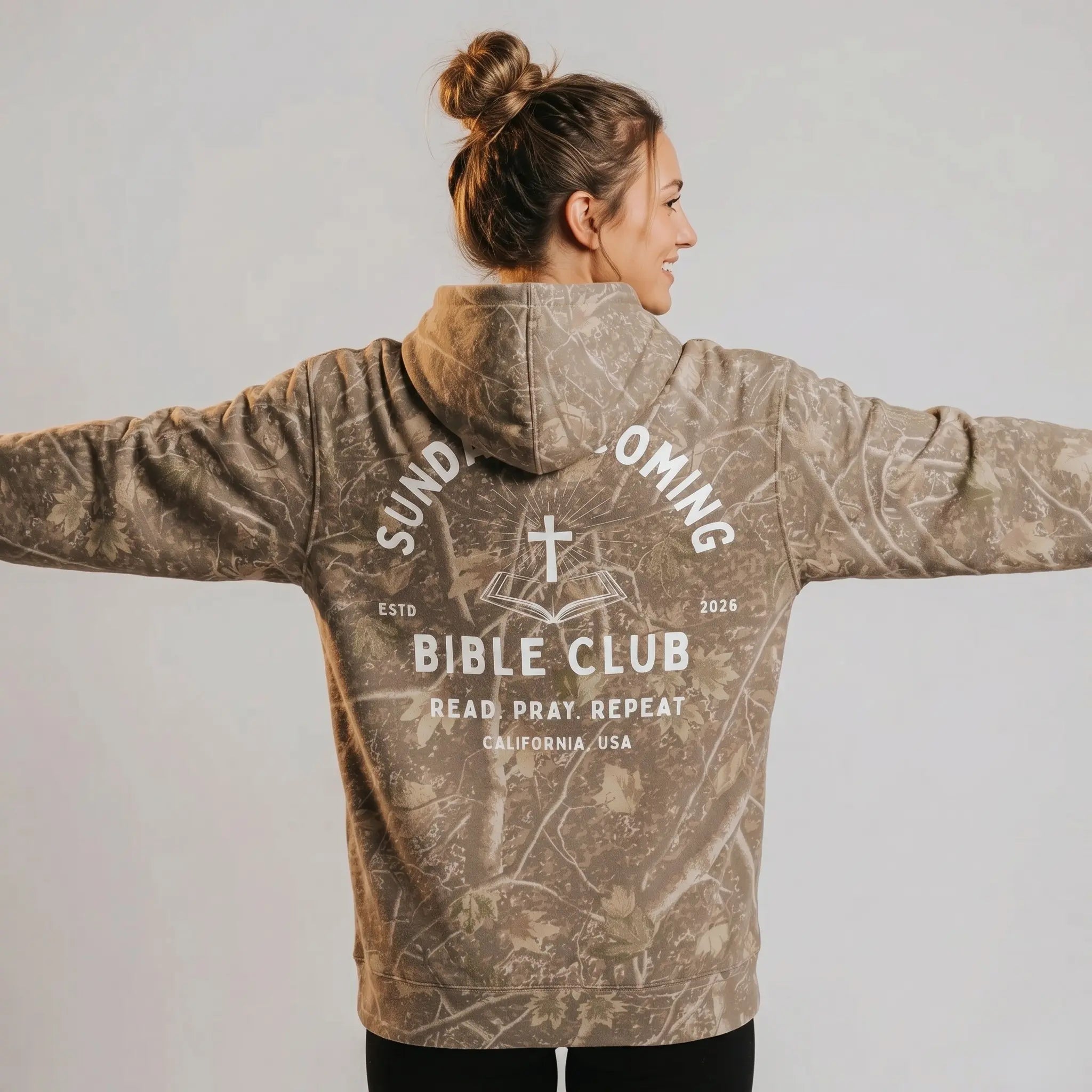 Bible Club Camo Hoodie