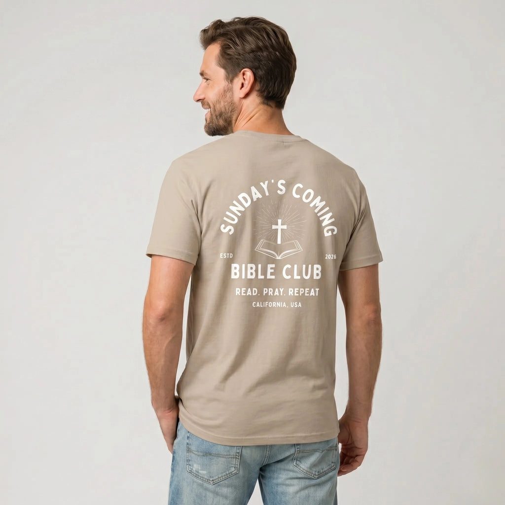 Bible Club T-Shirt (Tan)