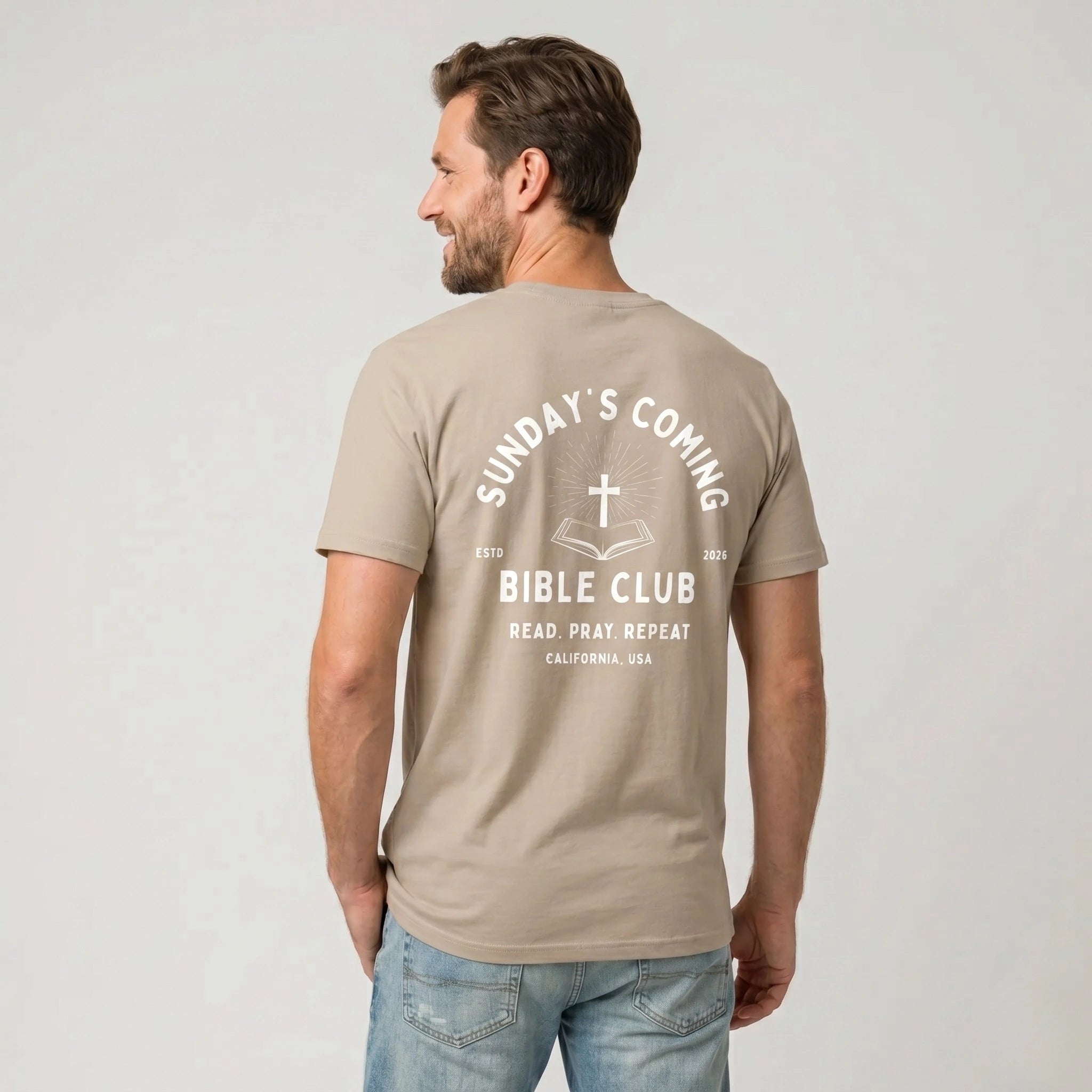 Bible Club T-Shirt (Tan)