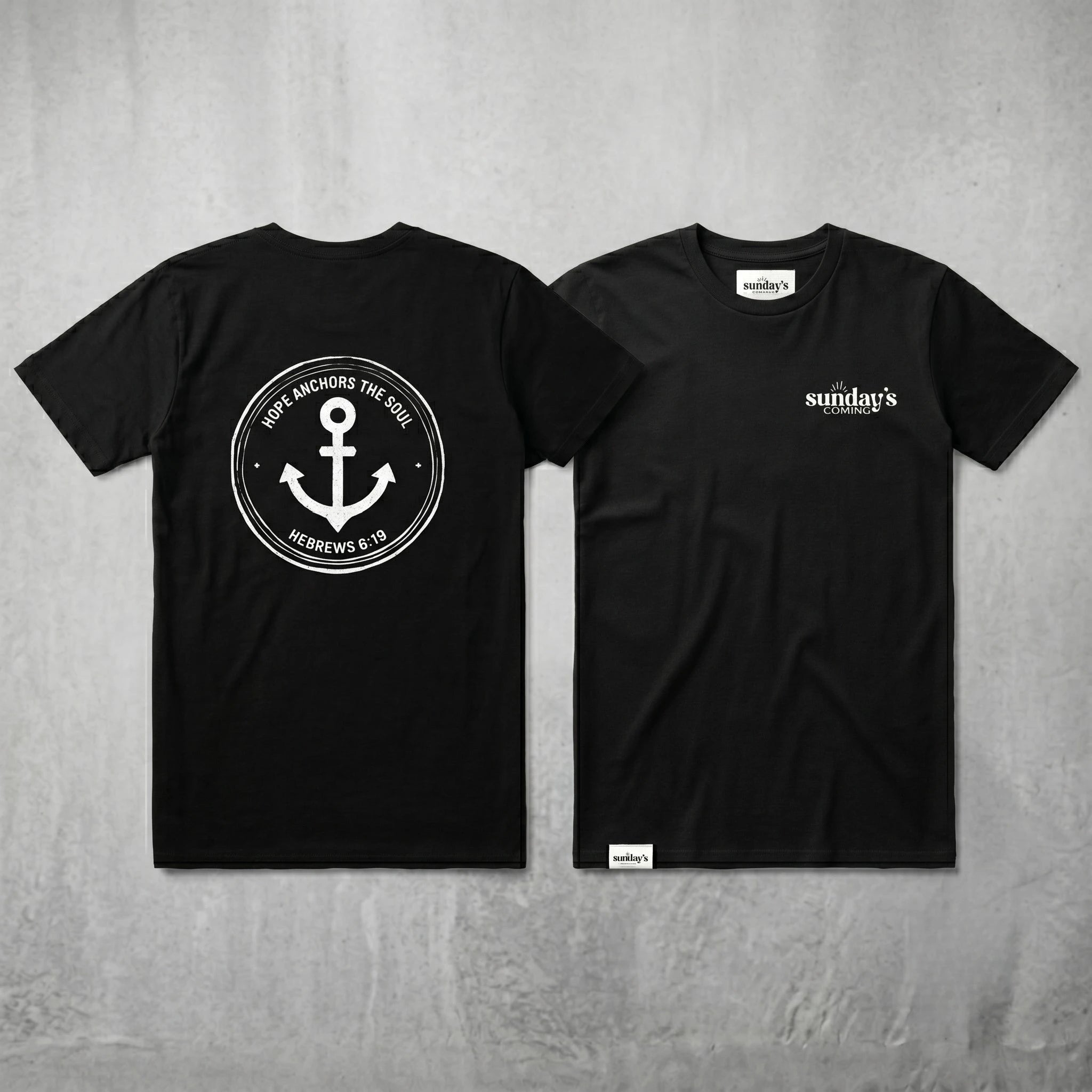 Hebrews 6:19 T-Shirt (Black)