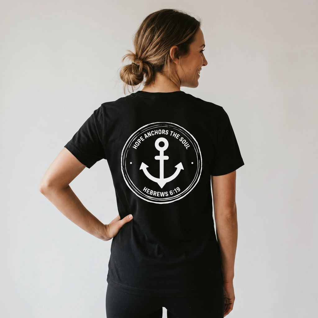 Hebrews 6:19 T-Shirt (Black)