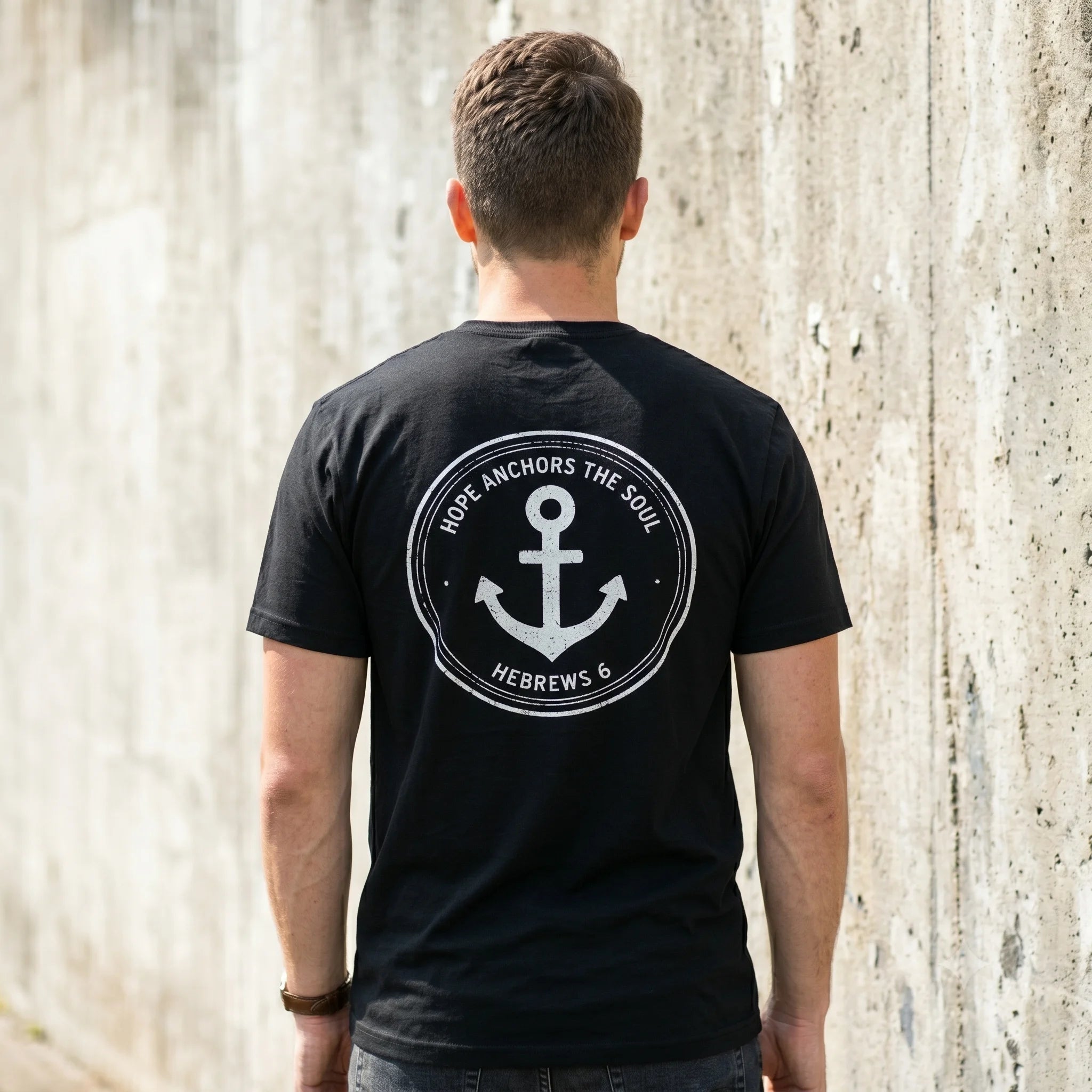 Hebrews 6:19 T-Shirt (Black)