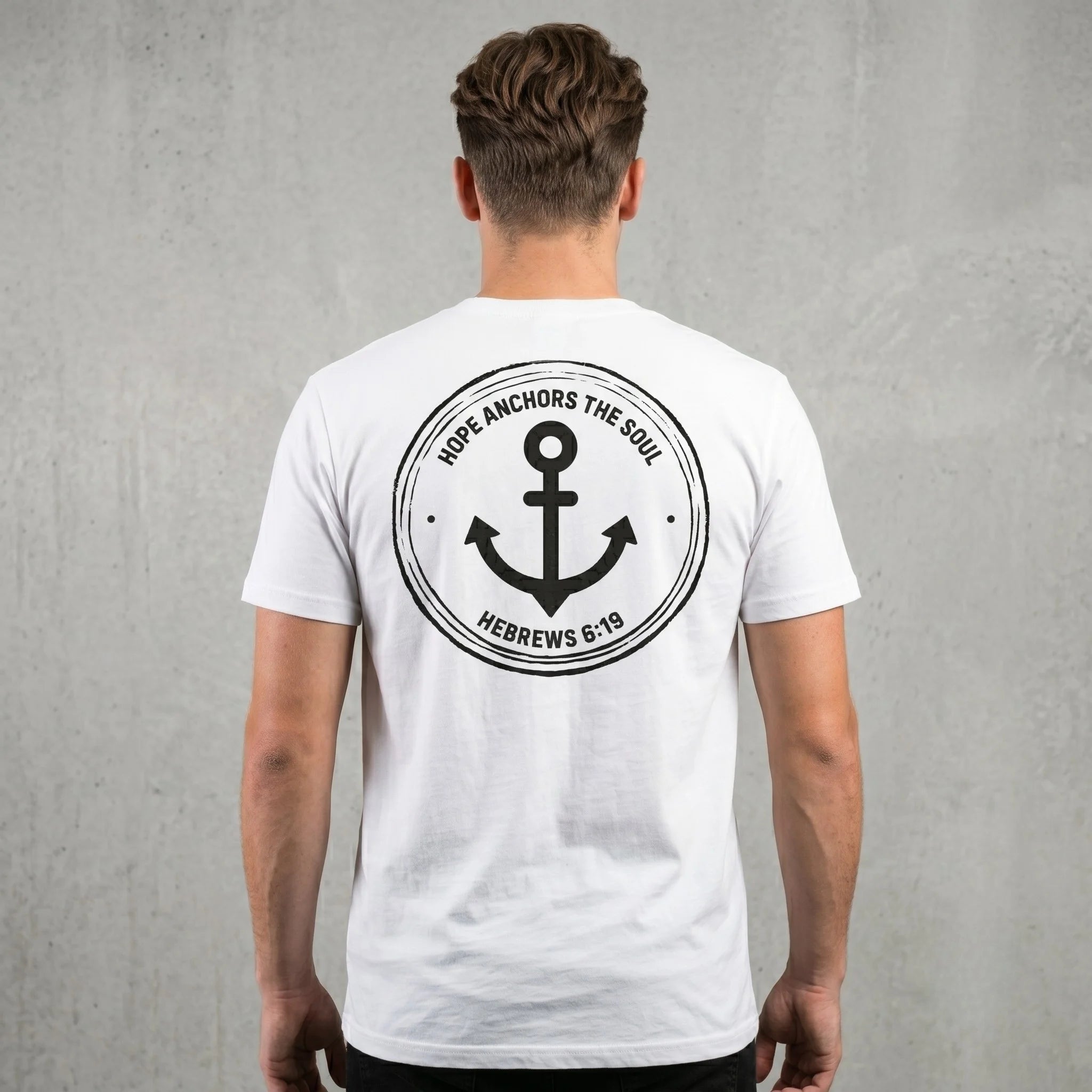 Hebrews 6:19 T-Shirt (White)
