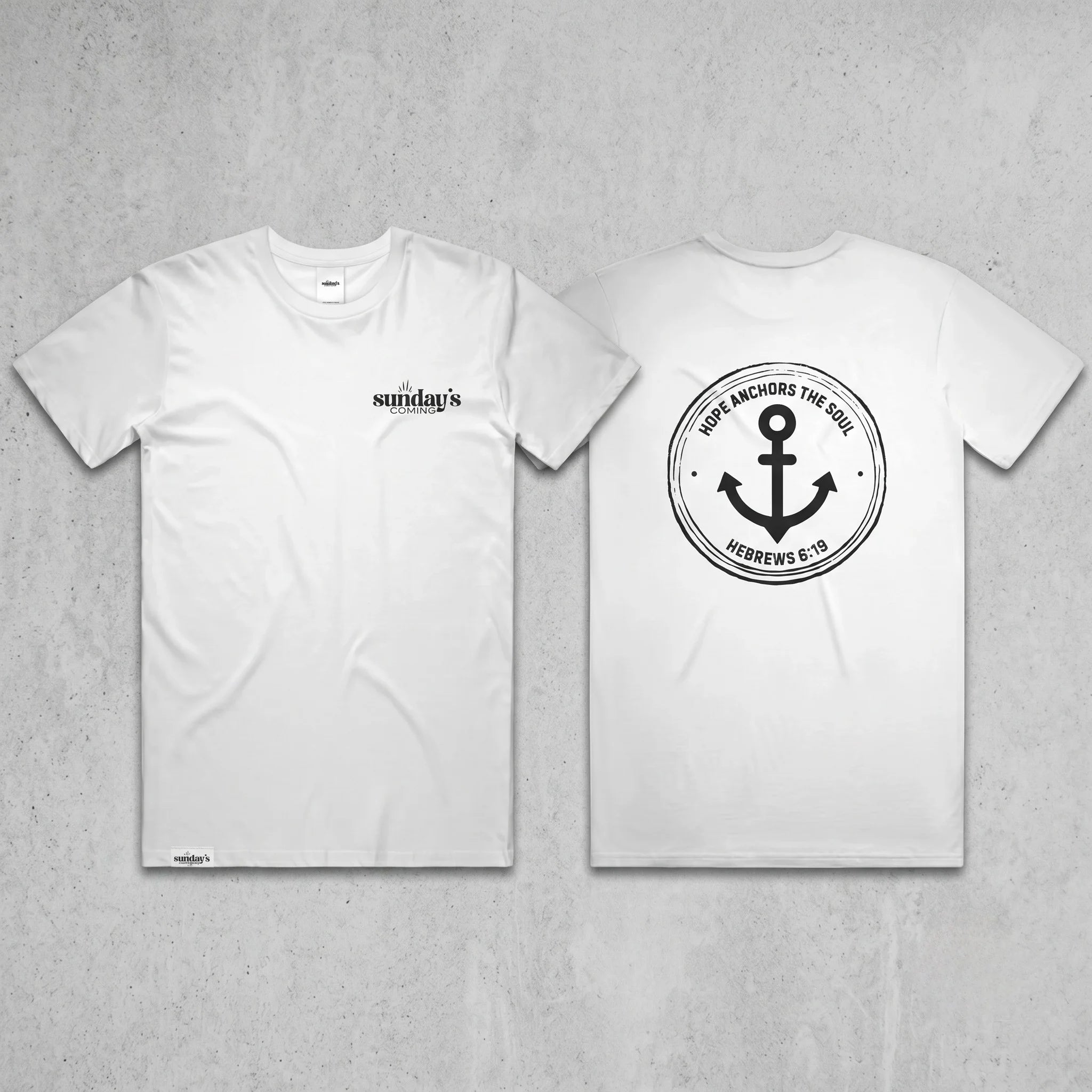 Hebrews 6:19 T-Shirt (White)