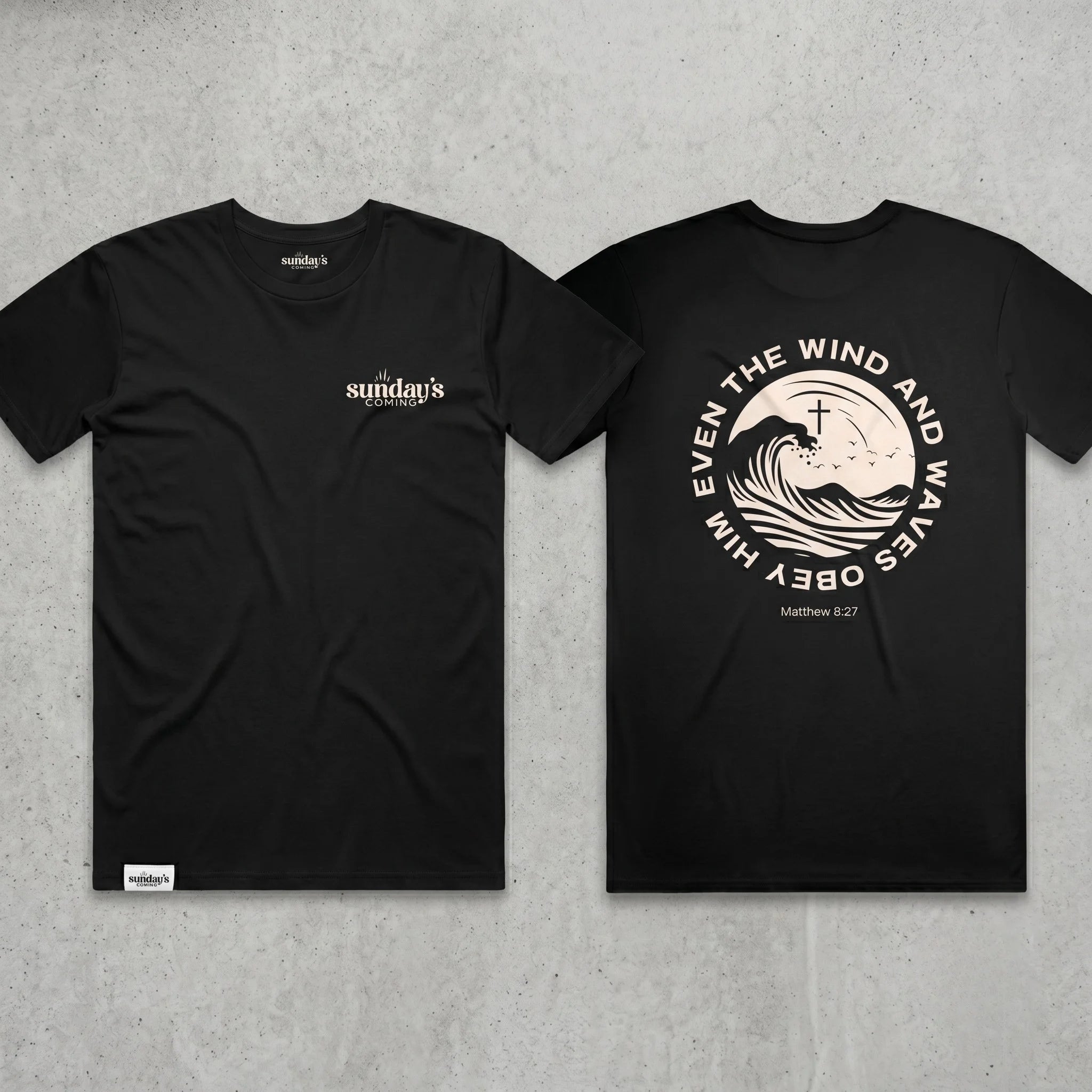 Matthew 8:27 T-Shirt (Black)