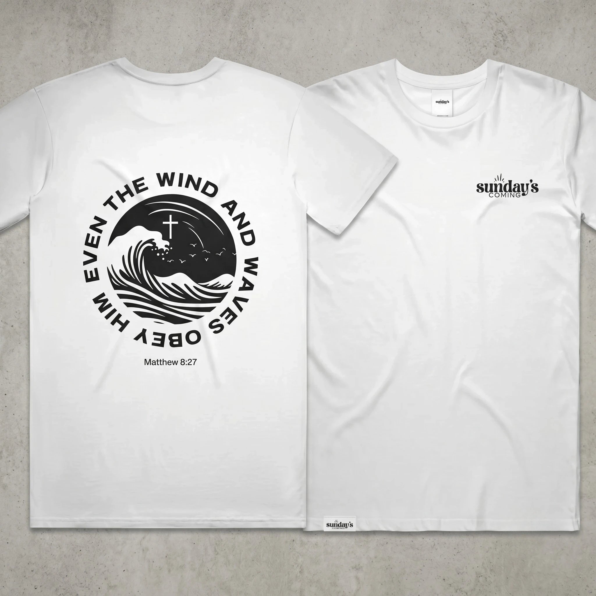 Matthew 8:27 T-Shirt (White)