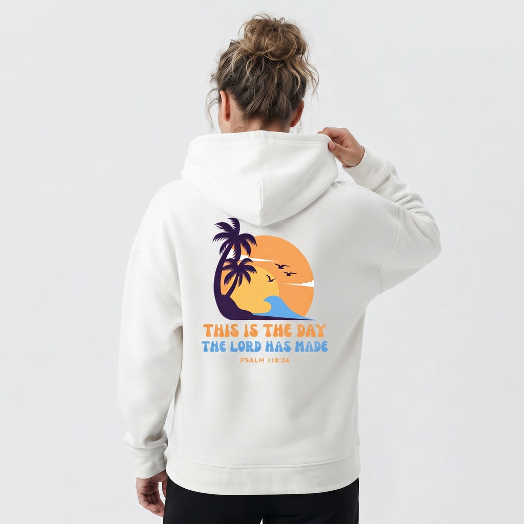 Psalm 118 24 Hoodie (White)