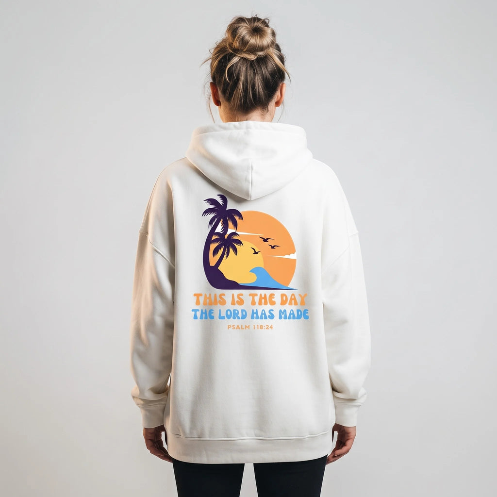 Psalm 118 24 Hoodie (White)
